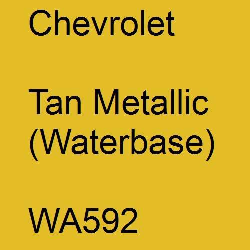 Chevrolet, Tan Metallic (Waterbase), WA592.